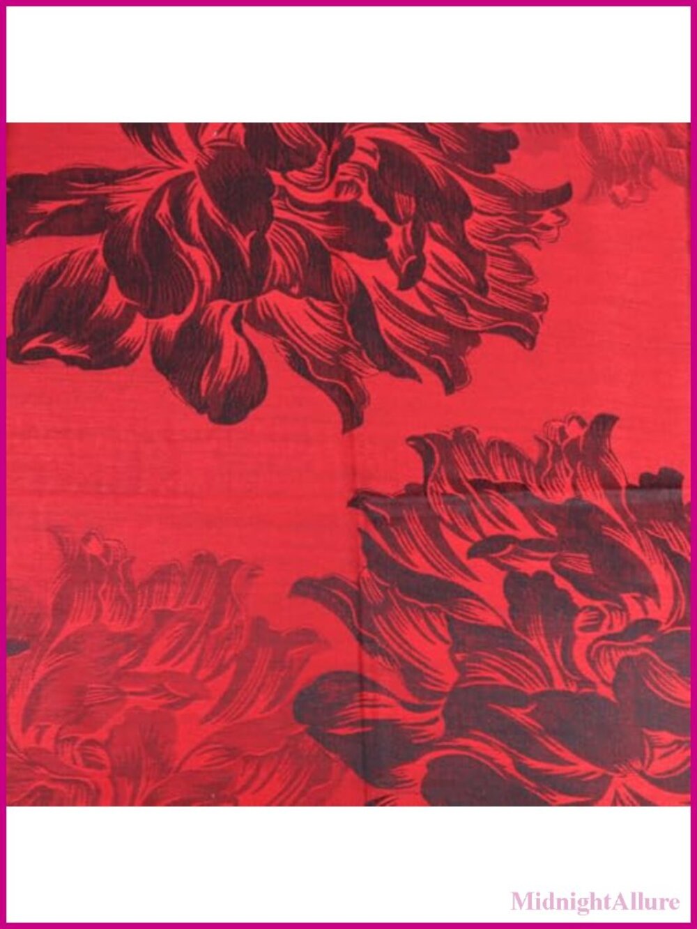 Reversible Floral Pashmina Shawl Wrap Acrylic Fringed 72x28